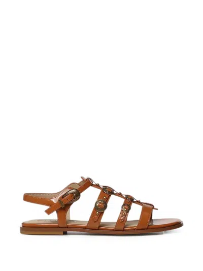 Pinko Embellished Buckled Sandals In Multi