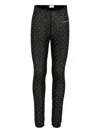 Pinko Embellished Leggings In Black
