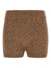 Pinko Wool Shorts Bermuda And Short Beige In Brown