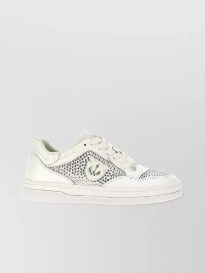 Pinko 'embellished Round Toe Rubber Sole Sneakers'