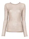Pinko Beige Wool Blend Sweater In Neutral