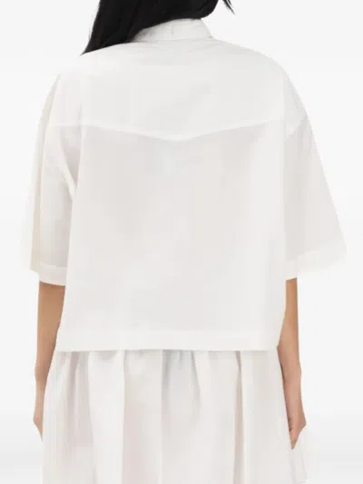Pinko Embellished-collar Shirt In White