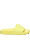 Pinko Embossed-logo Slides In Yellow