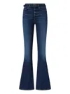 Pinko Flared Power Stretch Denim Jeans In Blue