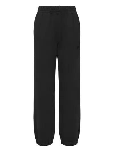 Pinko Embroidered Cuffed Track Pants In Black
