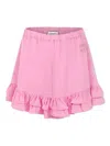 Pinko Pink Dshorts For Girl With Logo In Pink