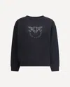 Pinko Crystal-embellishment Sweatshirt In Black