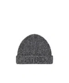 Pinko Embroidered-logo Wool Beanie In Black