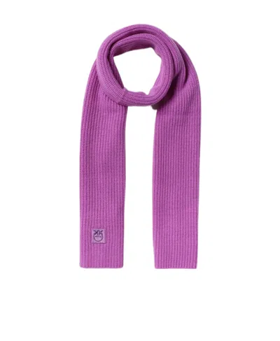 Pinko Embroidered Scarf With Logo