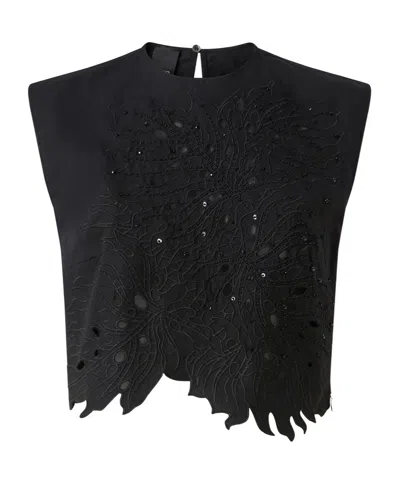 PINKO PINKO EMBELLISHED CUTOUT TOP