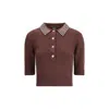 Pinko Emilia Sweater With Strass In Brown