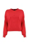 Pinko Emporio Viscose Blend Pullover Sweater In Red