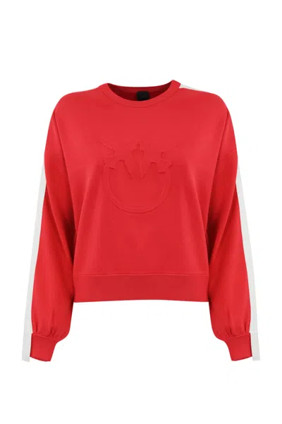 Pinko Emporio Viscose Blend Pullover Sweater In Red
