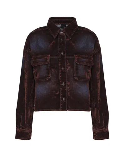 Pinko Ennio Buttoned Shirt In Brown