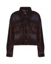 Pinko Ennio Buttoned Shirt In Dark Denim