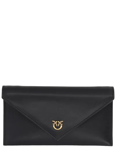 Pinko Envelope Clutch Wallet In Black