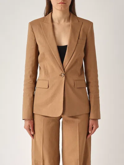 Pinko Equilibrato Pantalone Blazer In Brown