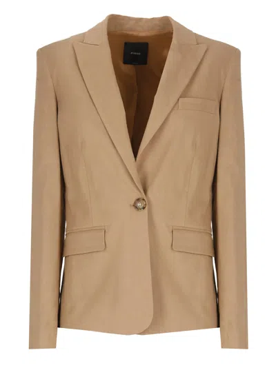 Pinko Equilibrato Pantalone Blazer In Brown