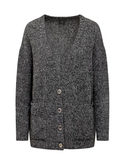 Pinko Erbaceo Cardigan In Gray