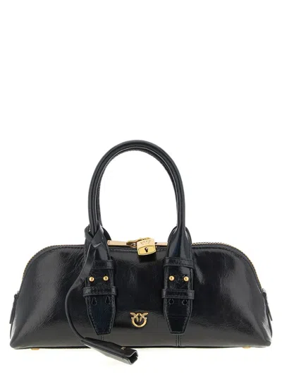 Pinko Escape Baguette Small Handbag In Black