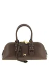 Pinko Bowling Bag Baguette Vitello Morbido In Brown