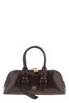 Pinko Escape Baguette Small Handbag In Burgundy