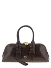 Pinko Escape Baguette Small Handbag In Burgundy