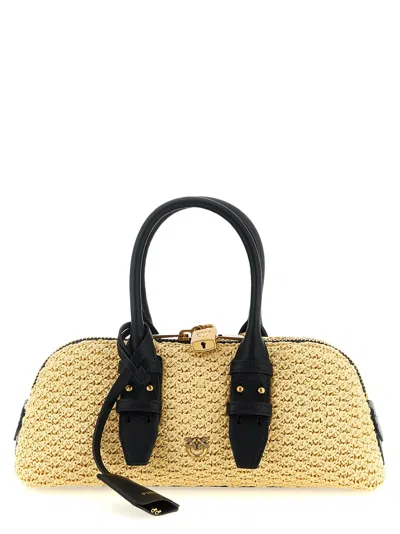 Pinko Escape Horizontal Small Handbag In Sand
