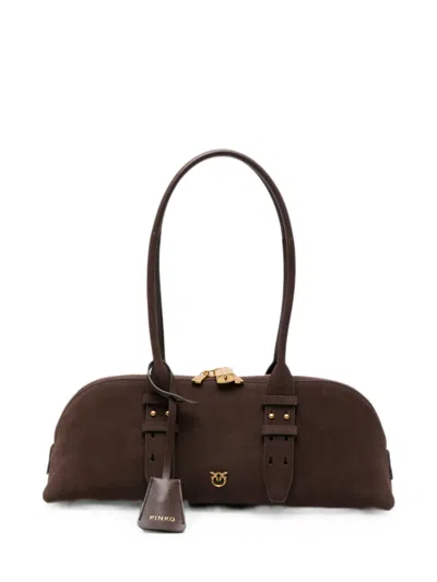 Pinko Escape Tote Bag In Brown