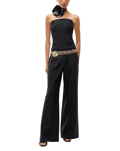 Pinko Espace Strapless Jumpsuit In Black