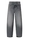 Pinko Estelle Egg Belt Loops Trousers In Gray