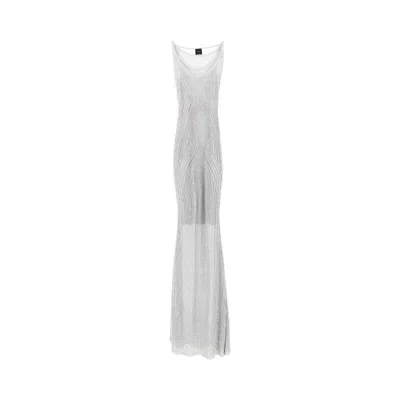 Pinko Etallized Knit Long Dress