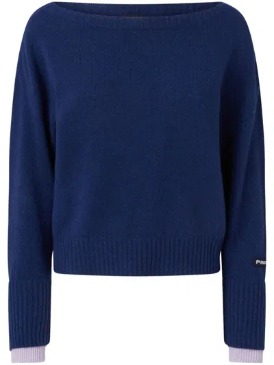Pinko Europeo Jumper In Blue/lilac