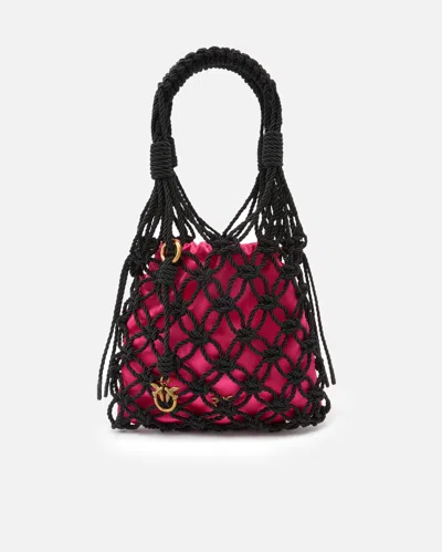 Pinko Evening Handbag With Woven Mesh