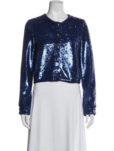 Pre-owned Pinko Evening Jacket In Blue
