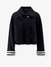 Pinko Extra-fine Wool Blend Ciambella Coat In Blue