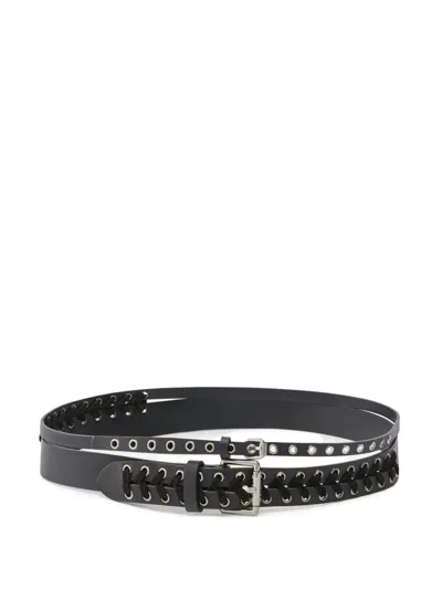 PINKO EYELET-DETAIL BELT