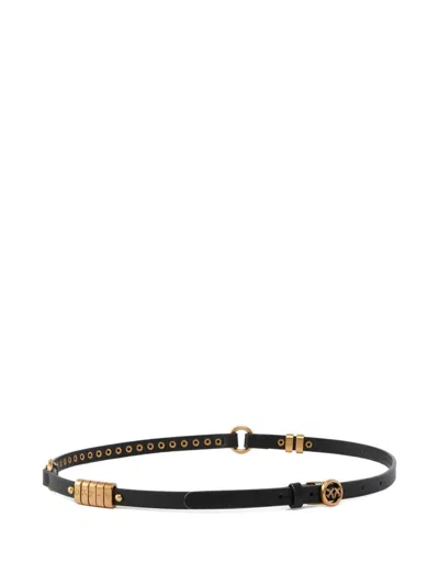 PINKO EYELET LOGO BELT