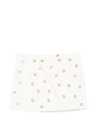 Pinko Kids' Eyelet-embellishment Skirt In Multi