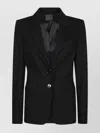 Pinko Fabric Point Jacket Back Vent In Black