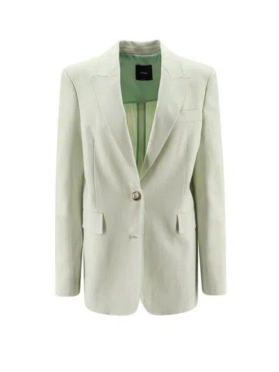 Pinko Faith Blazer Viscose Blend Tailoring In Green