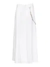 Pinko Hurghada Skirt Strass Detail In Blanco