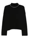 Pinko Sweaters Blacks And Greys In Black