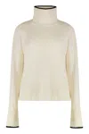 Pinko Falkland Wool And Cashmere Sweater In Neutral