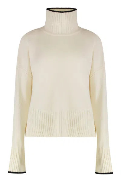 Pinko Falkland Wool And Cashmere Sweater In Animal Print