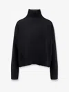 Pinko Falkland Wool And Cashmere Turtleneck Sweater In Black