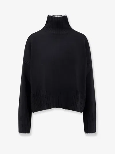 PINKO FALKLAND WOOL AND CASHMERE TURTLENECK SWEATER