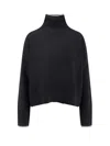 Pinko Falkland Wool And Cashmere Turtleneck Sweater In Black