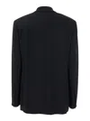 Pinko 'faraona' Black Single-breasted Jacket With Peak Revers