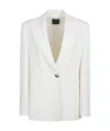 Pinko Equilibrata Linen Blazer In White